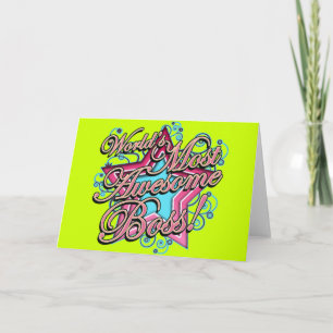 Världen mest Fantastisk Chef Kort