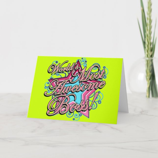 Världen mest Fantastisk Chef Kort (Framsida)