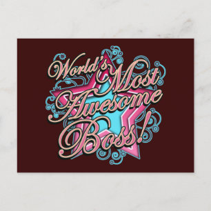 Världen mest Fantastisk Chef Vykort