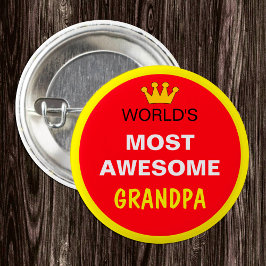 Världen mest Fantastisk - GRANDPA (bäst) Knapp