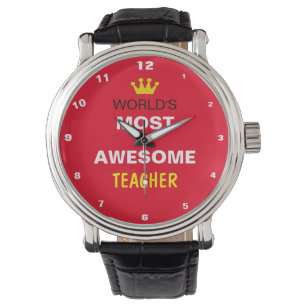Världen mest Fantastisk - TEACHER / den bästa Armbandsur