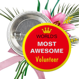 Världen mest Fantastisk - VOLUNTEER (bäst en) Knapp