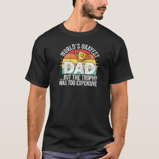 Världen Mest okayest Pappa skämtar Vintage Far T Shirt