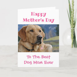 Världen mors dag Hund är världens bästa någonsin-f Helgkort