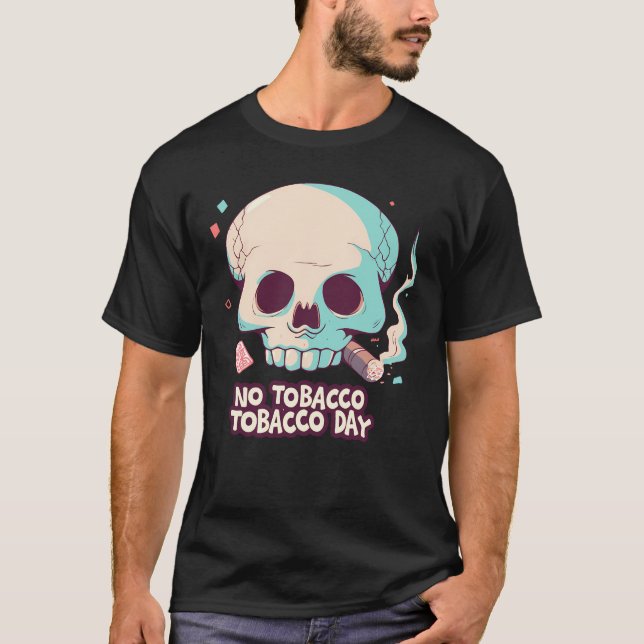 världen nej till tobak t shirt (Framsida)