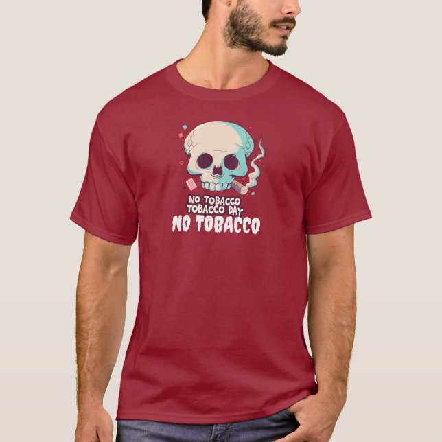 världen nej till tobak t shirt (Framsida)