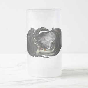 Världen och Dragon Frostat Ölglas