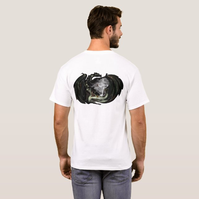 Världen och Dragon T Shirt (Hel baksida)