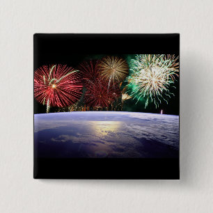 Världen och Fireworks Knapp