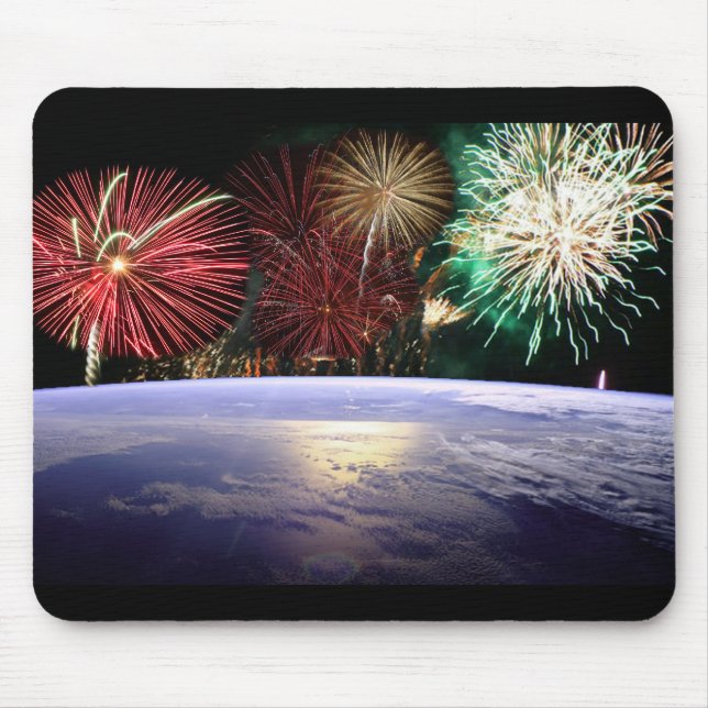 Världen och Fireworks Musmatta (Framsidan)