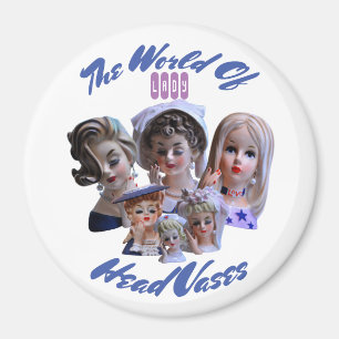 Världen över Dam Head Vas Magnet
