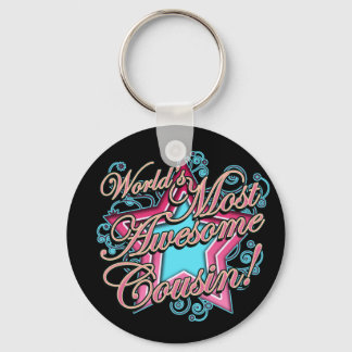 Världen över de flesta Fantastisk-kusin Nyckelring