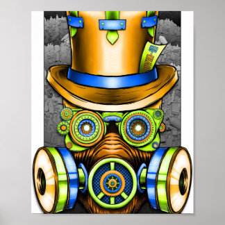 Världen på eld — Apokalyptisk surrealistisk konsta Poster