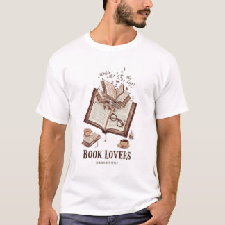 Världen på sidor t shirt