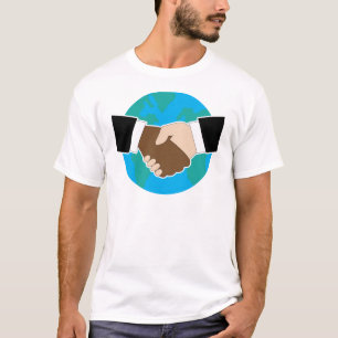 Världen räcker skakan t shirt
