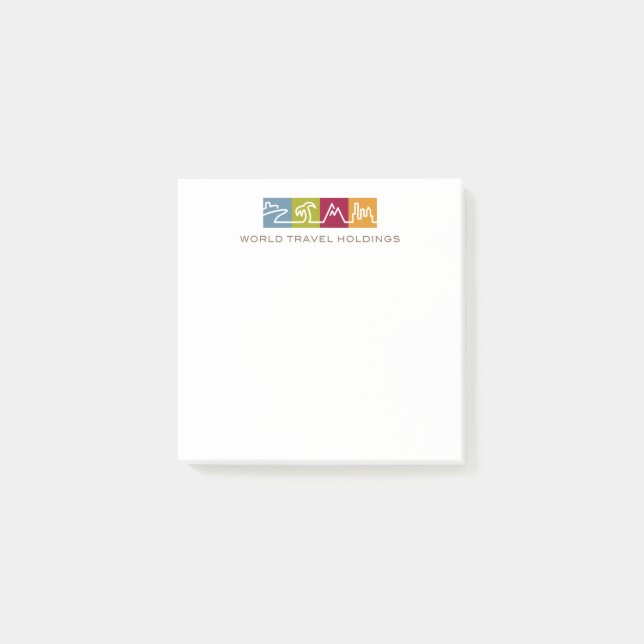 Världen reser innehav post-it block (Framsida)