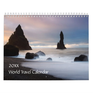 Världen reser kalendern kalender