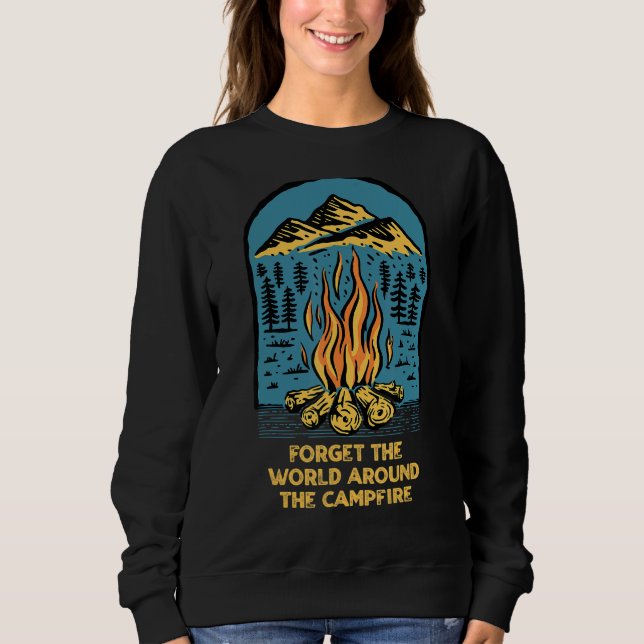 Världen runt Camping Camping Ord Camper Q T Shirt (Framsida)