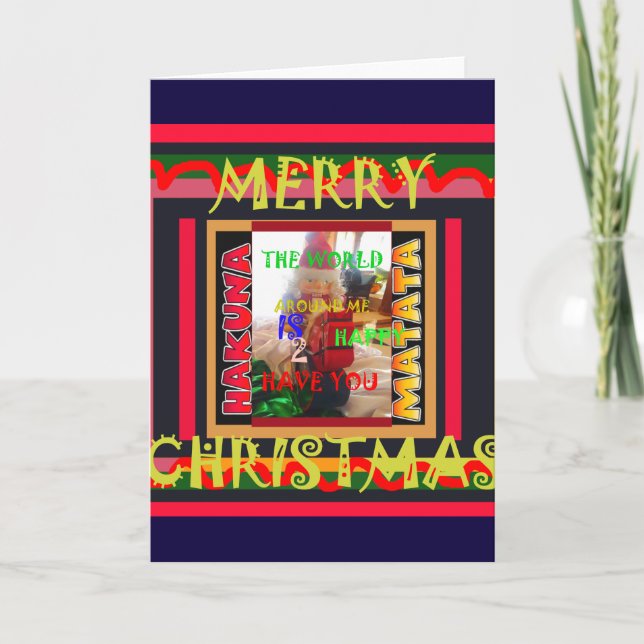 Världen runt mig är lycklig för att få dig färg mi helgkort (Framsida)