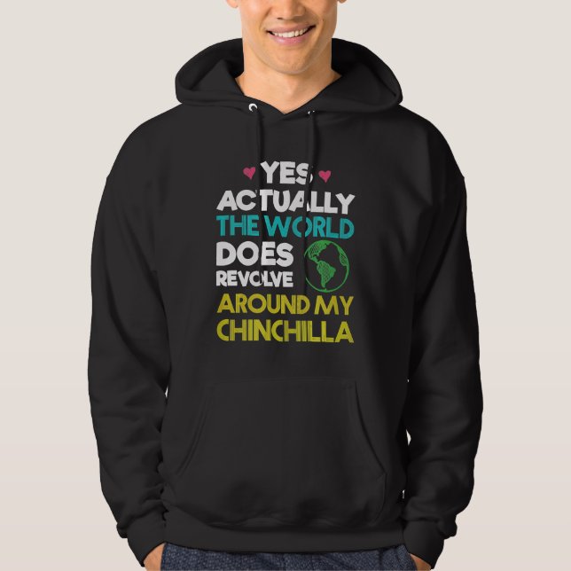 Världen runt min Chinchilla Hoodie (Framsida)