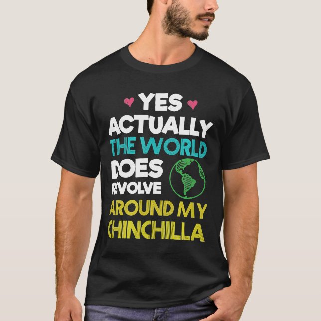 Världen runt min Chinchilla T Shirt (Framsida)