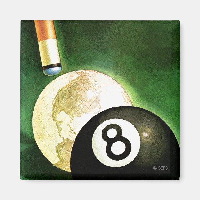 Världen som Cue Boll Magnet (Framsidan)