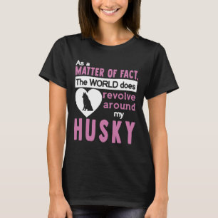 Världen spänner över mitt husky t shirt