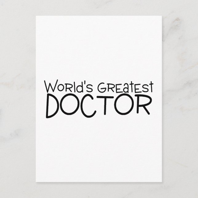 Världen Största Doktor Vykort (Framsida)