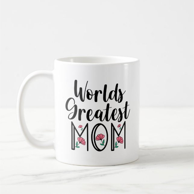 Världen Största Mamma Kaffemugg (Vänster)