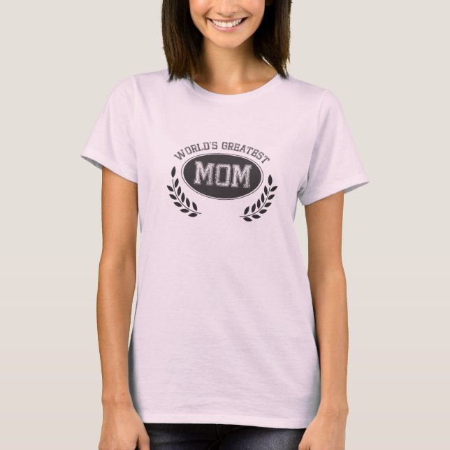 Världen Största Mamma Tee Shirt (Framsida)