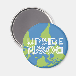 Världen Upp och Ner Magnet