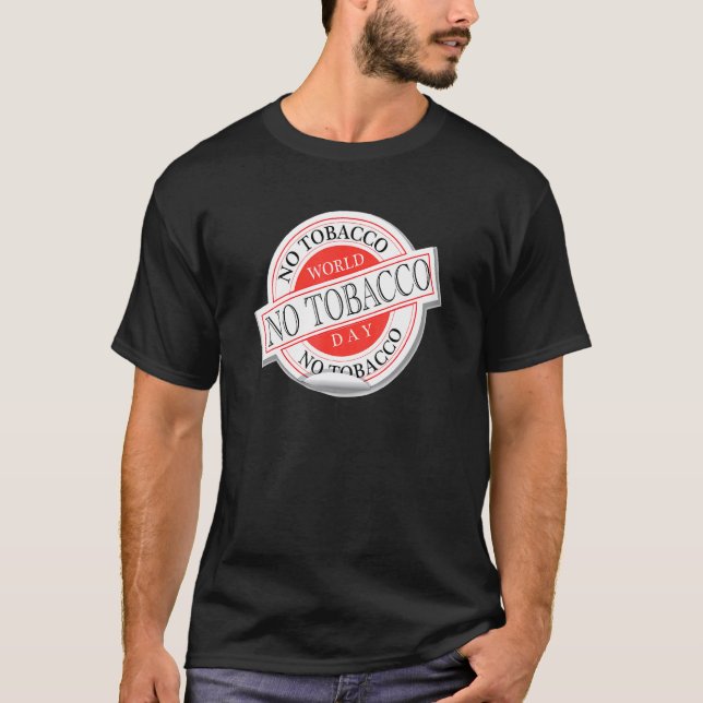 Världen utan tobaksdag, hälsosamma liv utan rök t shirt (Framsida)