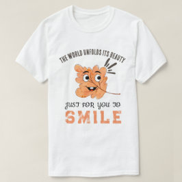 "Världen vecklar ut sin skönhet" Leende blad T Shirt