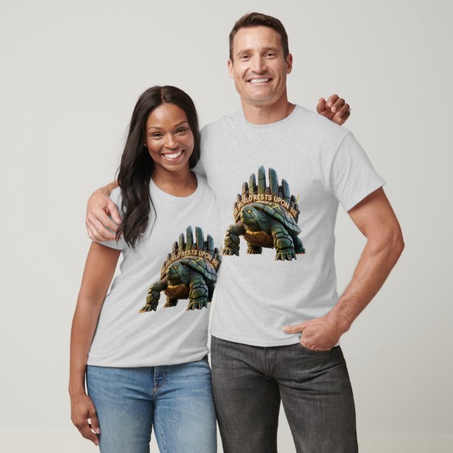 Världen vilar på mig Turtle T Shirt (Unisex)
