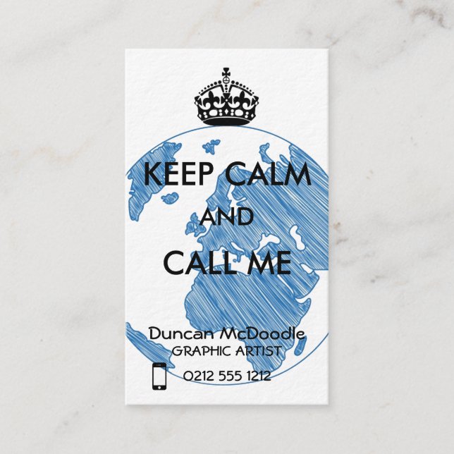 VÄRLDEN VISITKORT (Framsida)