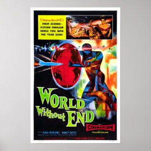 Världen Without avslutar vintagefilmaffischen Poster