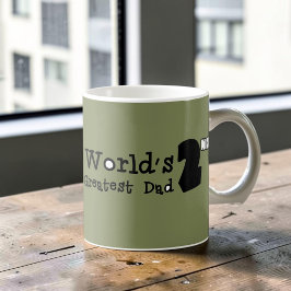 Världens 2:a Bästa Pappa Farsdagsmugg Kaffemugg