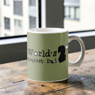 Världens 2:a Bästa Pappa Farsdagsmugg Kaffemugg