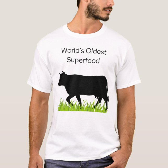 Världens äldsta supermat t shirt (Framsida)