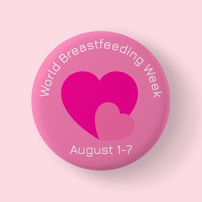 Världens amningsvecka-knapp knapp (World Breasrfeeding Week)