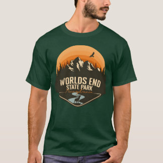 Världens ände State Park Pennsylvania PA Camping p T Shirt