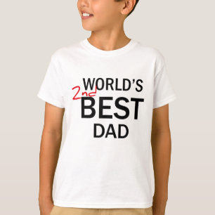 Världens andra bästa Pappa Fars dag-munkorgsgåva J T Shirt