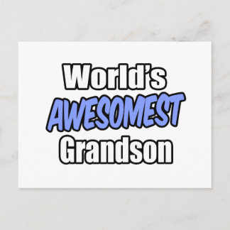 Världens Awesomest Grandson Vykort