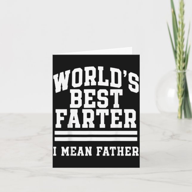 Världens Bajsare Betyder Pappa Pappa Män Pappa Rol Kort (Framsida)