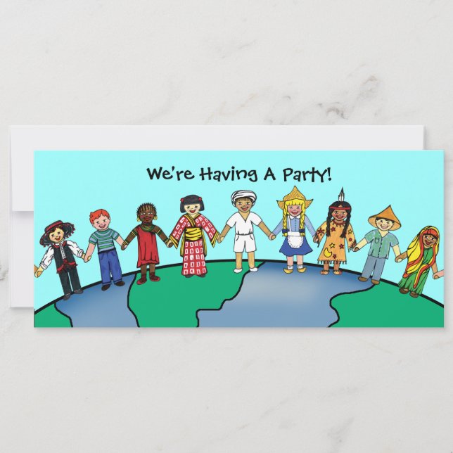 Världens barn inbjudningar (Framsida)