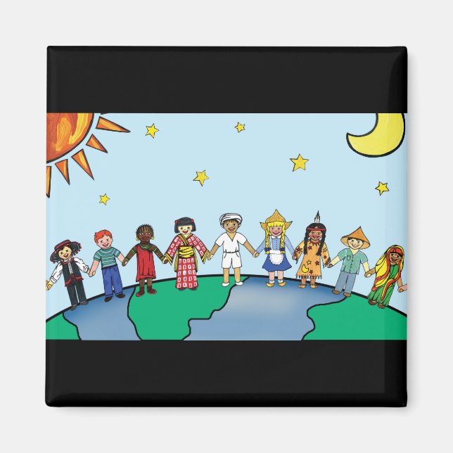 Världens barn magnet (Framsidan)