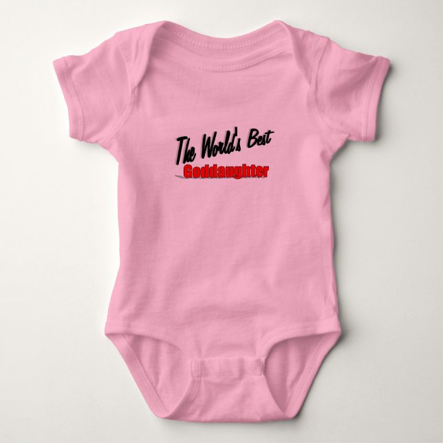 Världens bäst Goddaughter T Shirt (Framsida)