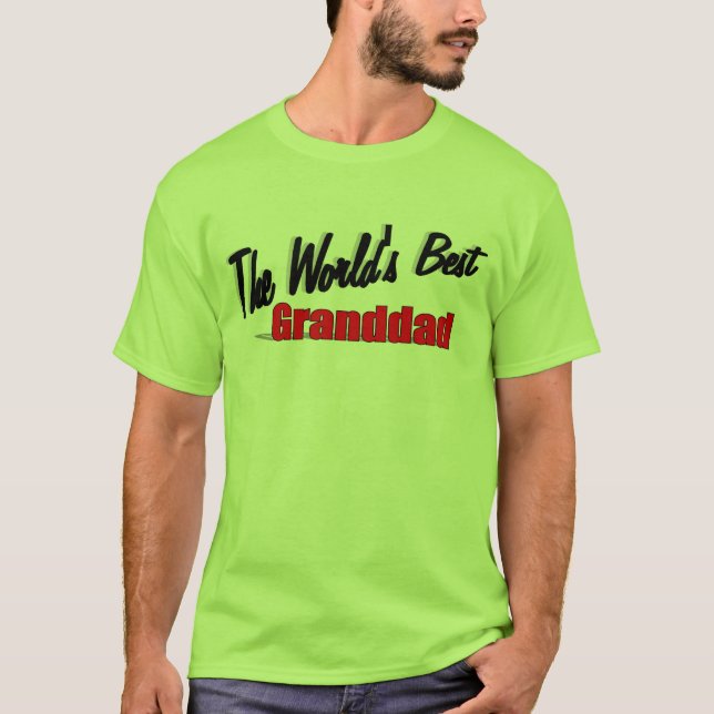 Världens bäst Granddad Tee (Framsida)