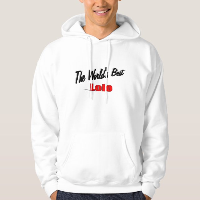 Världens bäst Lolo Hoodie (Framsida)