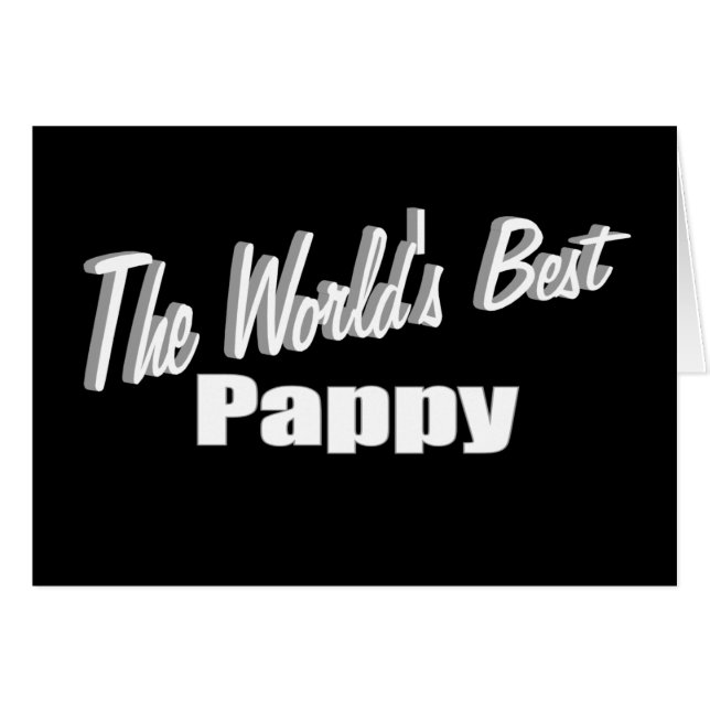 Världens bäst Pappy Hälsningskort (Framsidan Horizontal)